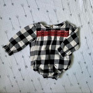Hanna Andersson Flannel Onesie 6-12 months